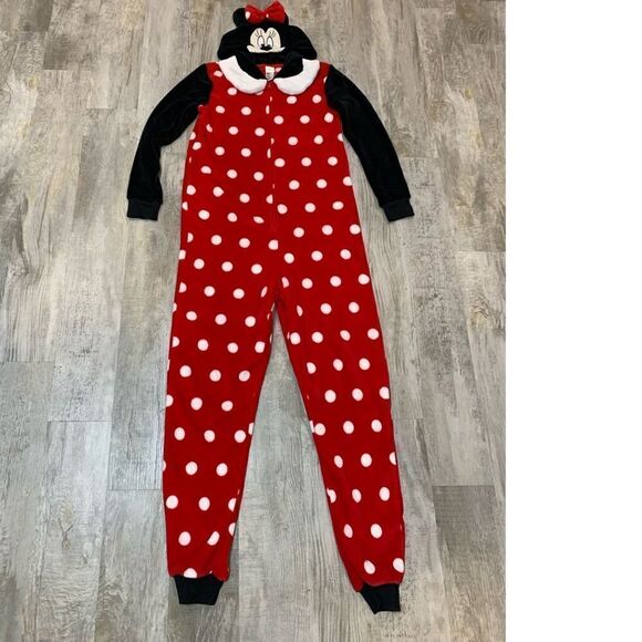 NWOT Disney Park Women Minnie Mouse Long Sleeve One Piece Pajama - Picture 9 of 16